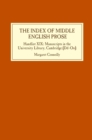 Image for The Index of Middle English Prose