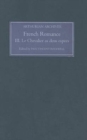 Image for French Arthurian Romance III : Le Chevalier as deus espees