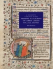 Image for A Descriptive Catalogue of the Medieval Manuscripts of Corpus Christi College, Oxford