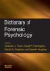 Image for Dictionary of forensic psychology