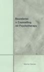 Image for Boundaries in Counselling and Psychotherapy