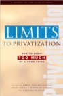 Image for Limits to privatization  : how to avoid too much of a good thing