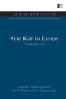 Image for Acid Rain in Europe : Counting the cost
