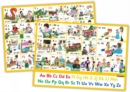 Image for Jolly Phonics Letter Sound Wall Charts : In Print Letters (British English edition)