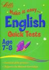 Image for English Age 7-8 : Quick Tests