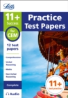 Image for 11+ Practice Test Papers for the CEM tests (Complete) inc. Audio Download