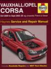 Image for Vauxhall/Opel Corsa petrol &amp; diesel  : 2000 to 2003