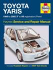 Image for Toyota Yaris Petrol Service and Repair Manual : 1999 to 2005