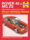 Image for Rover 45 &amp; MGZS petrol &amp; diesel service &amp; repair manual  : 1999 to 2005