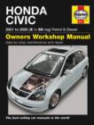 Image for Honda Civic Petrol and Diesel Service and Repair Manual : 2001 to 2005