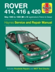 Image for Rover 414, 416 &amp; 420 petrol &amp; diesel service &amp; repair manual
