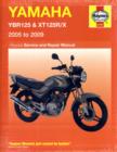 Image for Yamaha YBR125ED, YBR125 custom, XT125R and XT125X service and repair manual  : models covered, YBR125ED 2005 to 2009, YBR125 custom, 2008 and 2009, XT125R 2005 to 2009, XT125X 2005 to 2009