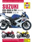 Image for Suzuki GSX-R600 and 750 (04-05) GSX-R1000 (03-08) Service and Repair Manual