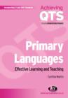 Image for Primary languages  : effective learning and teaching