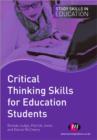 Image for Critical Thinking Skills for Education Students