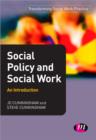 Image for Social Policy and Social Work: An Introduction