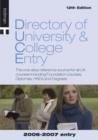 Image for Directory of University and College Entry