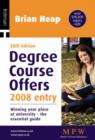 Image for Degree course offers  : winning your place at university - the essential guide : 2008 Entry