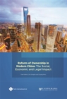Image for Reform of ownership in modern China: the social, economic and legal impact