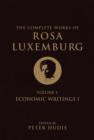 Image for The Complete Works of Rosa Luxemburg, Volume I : Economic Writings 1