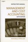 Image for MANAGEMENT &amp; COST ACCOUNTING 6ED INSTR.M