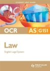 Image for OCR AS lawUnit G151,: English legal system : Unit G151