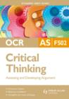 Image for OCR AS Critical Thinking : Assessing and Developing Argument