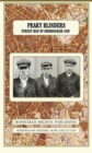 Image for Peaky Blinders Fold Up Street Map of Birmingham 1892 - All Streets Roads and Avenues fully indexed to location grids - Map is surrounded by 22 real life character&#39;s that were labelled as &quot;Peaky Blinde