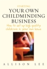 Image for Starting Your Own Childminding Business