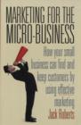 Image for Marketing for the Micro-business