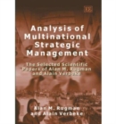 Image for Analysis of multinational strategic management  : the selected scientific papers of Alan M. Rugman and Alain Verbeke