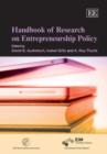 Image for Handbook of Research on Entrepreneurship Policy