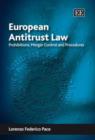 Image for European Antitrust Law  : prohibitions, merger control and procedures