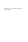 Image for Economics of environmental conservation