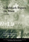 Image for Landmark papers on trust