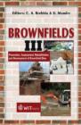 Image for Brownfield sites III  : prevention, assessment, rehabilitation and development of brownfield sites