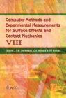 Image for Computer methods and experimental measurements for surface effects and contact mechanics VIII