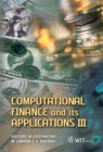 Image for Computational finance and its applications III