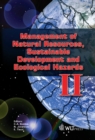 Image for Management of natural resources, sustainable development and ecological hazards II