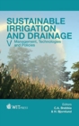 Image for Sustainable irrigation and drainage V  : management, technologies and policies