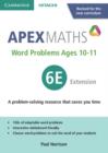 Image for Apex Word Problems Ages 10-11 6 Extension UK edition
