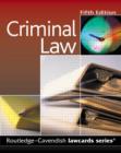 Image for Cavendish: Criminal Lawcards