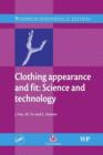 Image for Clothing appearance and fit: science and technology
