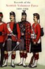Image for Records of the Scottish Volunteer Force 1859-1908