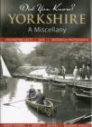 Image for Did You Know? Yorkshire : A Miscellany