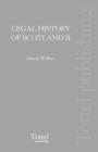 Image for Legal History of Scotland : The Later Middle Ages : v. 2