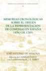 Image for Memorias cronologicas sobre el origen de la representacion de comedias en Espana (ano de 1785) : 14
