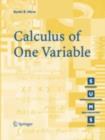 Image for Calculus of one variable
