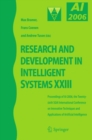 Image for Research and development in intelligent systems XXIII: proceedings of AI-2006, the Twenty-sixth SGAI International Conference on Innovative Techniques and Applications of Artificial Intelligence