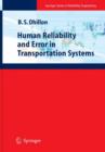 Image for Human reliability and error in transportation systems